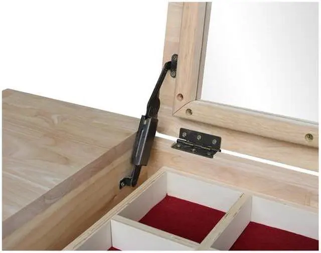 Alt view image 10 of 10 - International Concepts Vanity Table Unfinished - DT-2