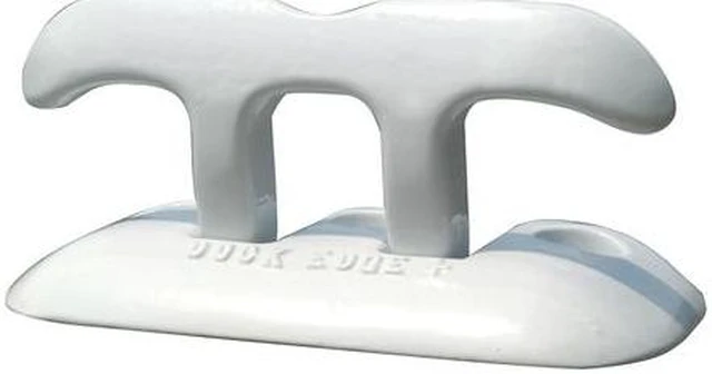 Alt view image 5 of 6 - DOCK EDGE FLIP UP DOCK CLEAT 8" WHITE
