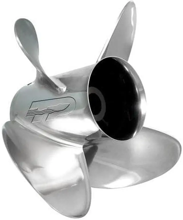 Alt view image 7 of 10 - Turning Point Express® EX-1419-4 Stainless Steel Right-Hand Propeller - 14 x 19 - 4-Blade