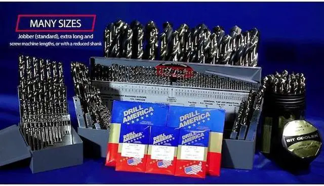Alt view image 12 of 12 - Drill America DWDTLCO15/16 Cobalt Taper Length Drill Bit, 10-3/4" Overall Length, 6-1/8" Length of Cut, 15/16"