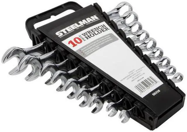 Alt view image 9 of 10 - STEELMAN 55318 Universal 10-Tool Wrench Holder, Black