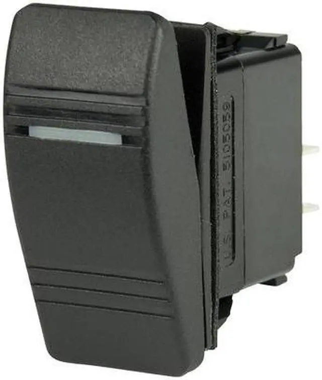 Alt view image 5 of 7 - BEP DPST Contura Switch - 1-Amber LED - OFF/ON
