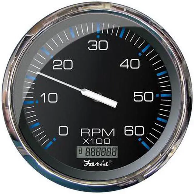 Alt view image 4 of 6 - FARIA 5 TACHOMETER WITH DIGITAL HOURMETER (6000 RPM)