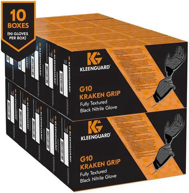 Alt view image 2 of 2 - KIMBERLY-CLARK 49278 Disposable Glove, Nitrile, Black, XL, 90 PK