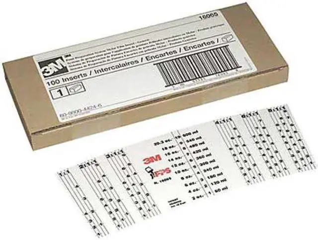 Alt view image 4 of 4 - 3M PPS Mix Ratio Mylar Film Insert 600 mL GENERIC STANDARD Size 100pk 16065
