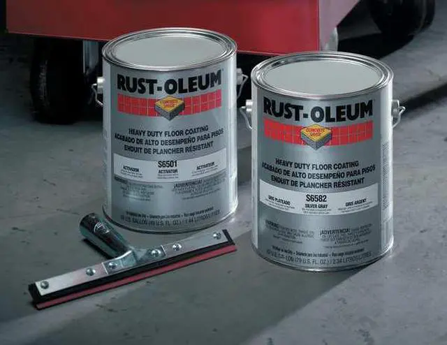 Alt view image 4 of 5 - RUST-OLEUM S6586413 1 gal Floor Coating, High Gloss Finish, Navy Gray, Solvent