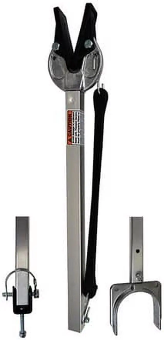 Alt view image 9 of 11 - attwood corporation sp400rb 23"35" composite head transom saver with roller and bolt bracket