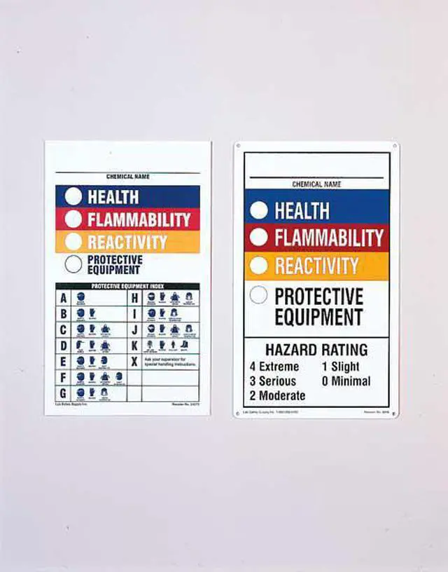 Alt view image 3 of 3 - BRADY 70800 Rectangle NFPA Label 10"H x 7"W, Multicolor