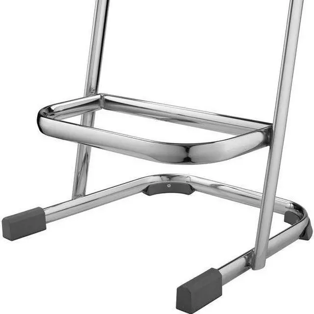 Alt view image 10 of 14 - NPS 6624 Series Elephant Z-Stool - Backless - Supports Up to 500 lb - 24" Seat Height - Black Seat, Chrome Frame