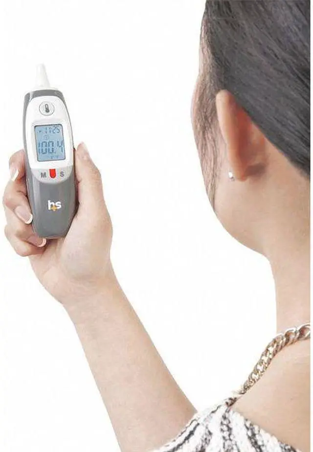 Alt view image 2 of 2 - HEALTHSMART 18-210-000 Digital Thermometer, Plastic, 5 3/16 in L, 1.4688 in W,