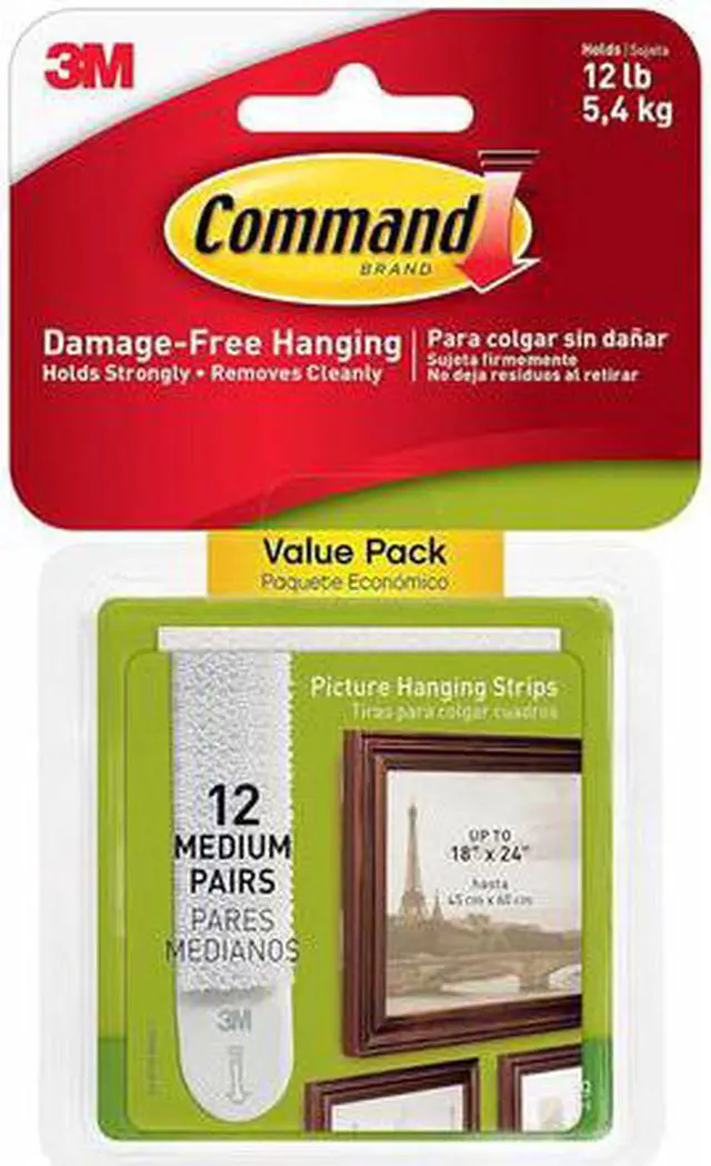 Alt view image 5 of 12 - Command 3/4 In. x 2-3/4 In. White Interlocking Picture Hanger (12 Count)