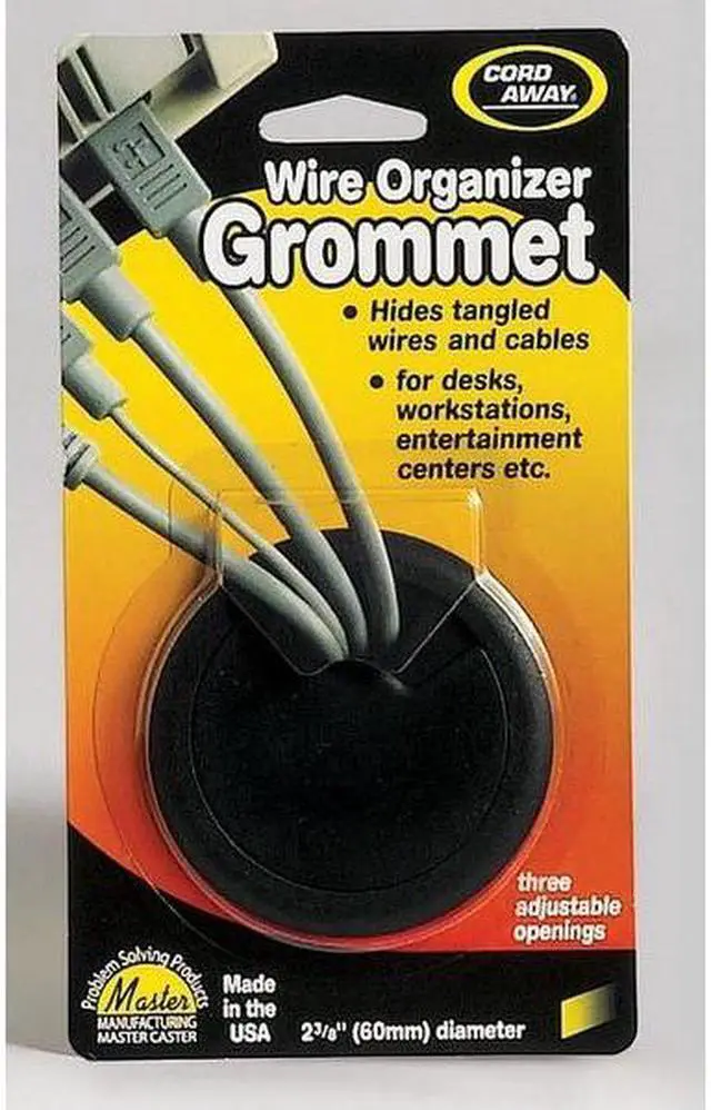 Alt view image 5 of 8 - Grommet, Desk, 2 3/8 In Dia, 1 1/8 In H, Blk