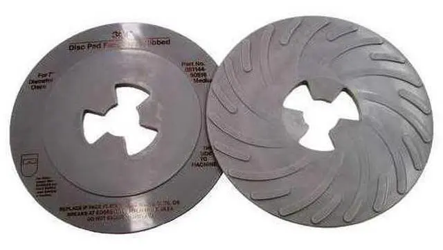 Main image of 3M 60980108231 Disc Pad Ribbed Face Plate,7 in D,PK10