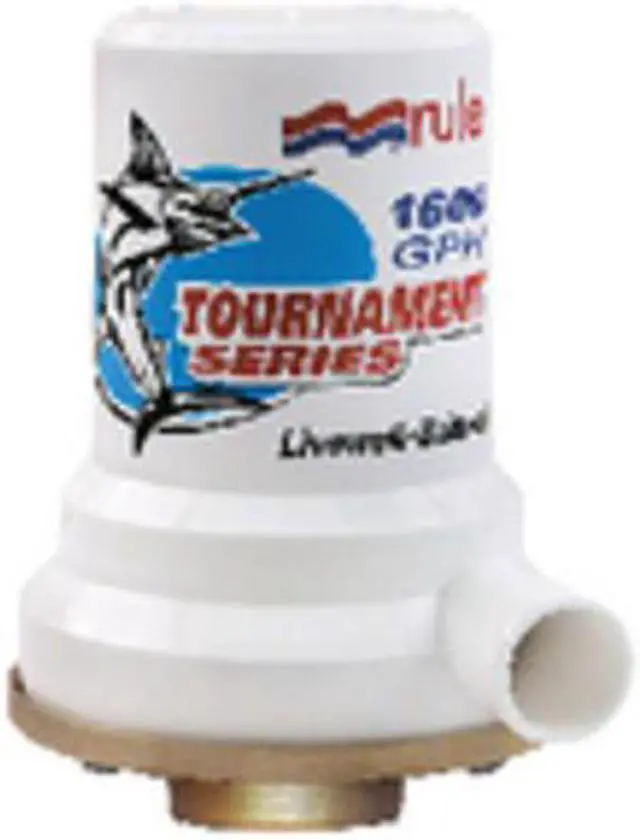 Alt view image 4 of 4 - RULE TOURNAMENT SERIES BRONZE  BASE 1600 LIVEWELL PUMP