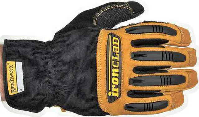 Alt view image 4 of 5 - IRONCLAD PERFORMANCE WEAR RWG2-03-M Ranchworx(R) Mechanics Gloves, Goatskin