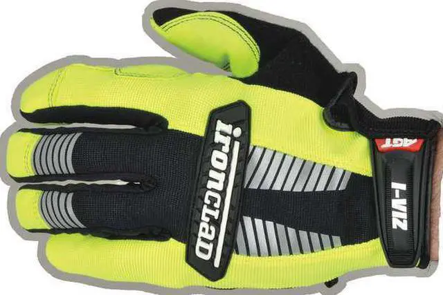 Alt view image 4 of 5 - IRONCLAD PERFORMANCE WEAR IVG2-06-XXL I-Viz(R) Hi-Vis Mechanics Gloves,