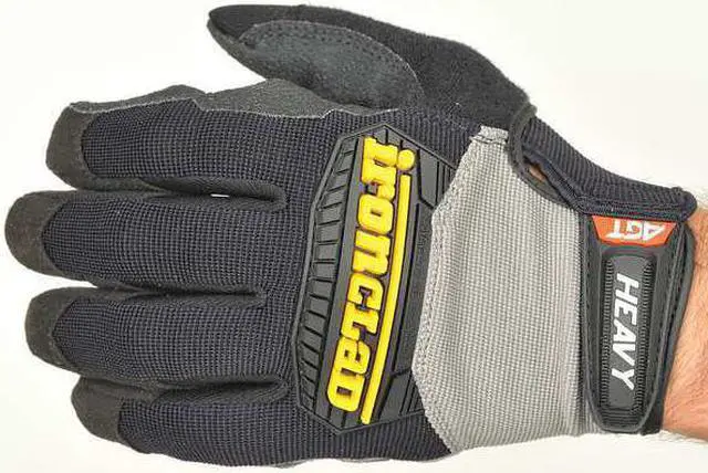 Alt view image 5 of 5 - Mechanics Gloves, Construction, L, Black, Pr