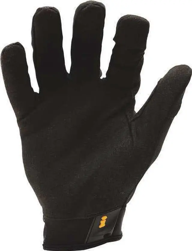 Alt view image 3 of 3 - Mechanics Gloves, Light Duty, S, Black, Pr