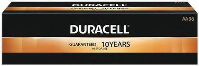 Alt view image 5 of 10 - DURACELL mn15p36 Duracell CopperTop AA Alkaline Battery, 36 PK, 1.5VDC
