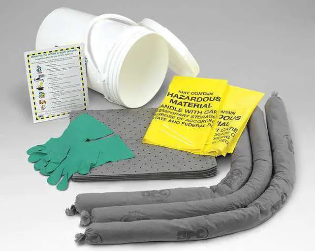 Alt view image 5 of 7 - BRADY SKA-BKT Spill Kit, 9 gal Volume Absorbed per Kit, 6 1/2 gal Capacity,