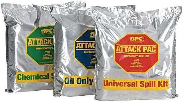 Alt view image 5 of 8 - BRADY SKA-ATK-GRNG Spill Kit, 7 gal Volume Absorbed per Kit, Bag, Silver