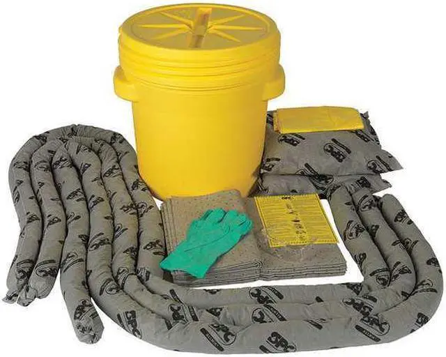 Alt view image 6 of 7 - BRADY SPC ABSORBENTS SKA-20 Spill Kit, Universal, Yellow