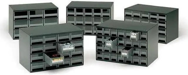 Alt view image 7 of 10 - Akro-Mils 9 Drawers Modular Cabinet
