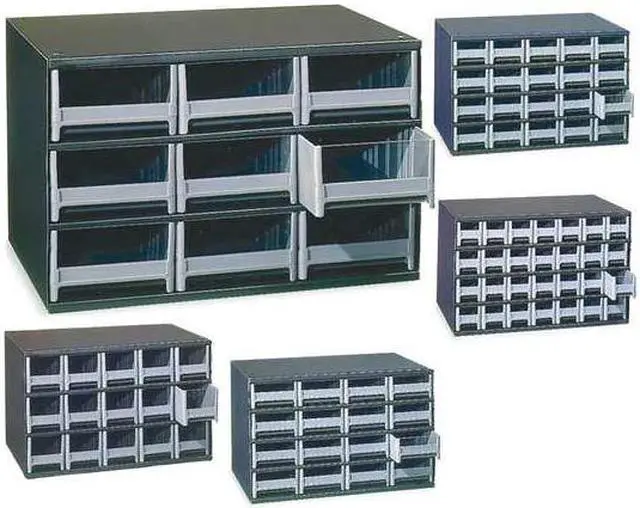 Alt view image 9 of 10 - Akro-Mils 9 Drawers Modular Cabinet