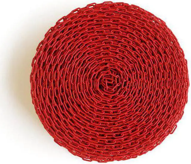 Alt view image 2 of 2 - MONTOUR LINE CH-CH-20-RD-100-BX Red Plastic Chain, 2 In, 100 Ft. Long