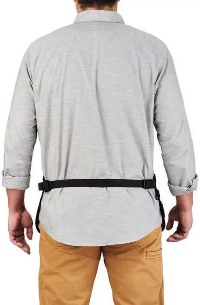 Alt view image 5 of 7 - ERGODYNE 5707 Gray Canvas Waist Apron