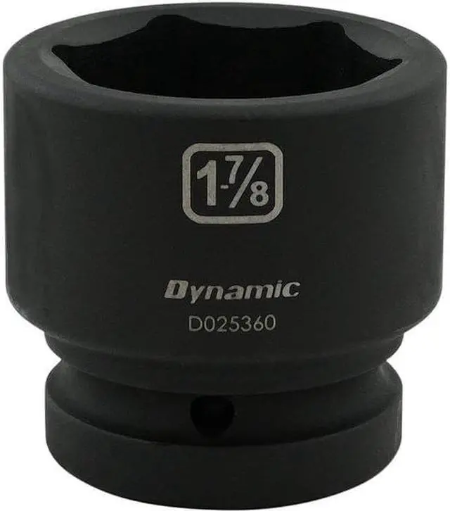 Alt view image 2 of 7 - DYNAMIC D025360 1" Drive Standard Socket, Black Phosphate, Tools 1-7/8" X 1"
