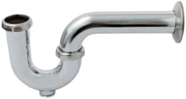 Alt view image 2 of 7 - EVERFLOW 12713 P-Trap with Drain Plug for Tubular Drain Applications, 17GA