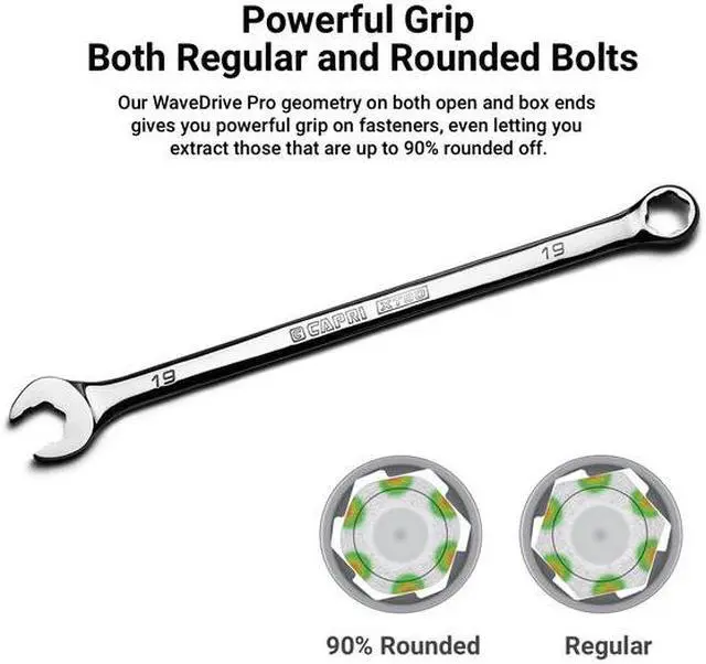 Alt view image 2 of 5 - CAPRI TOOLS CP11750-S516XT WaveDrive Pro 5/16 in Combination Wrench for Regular