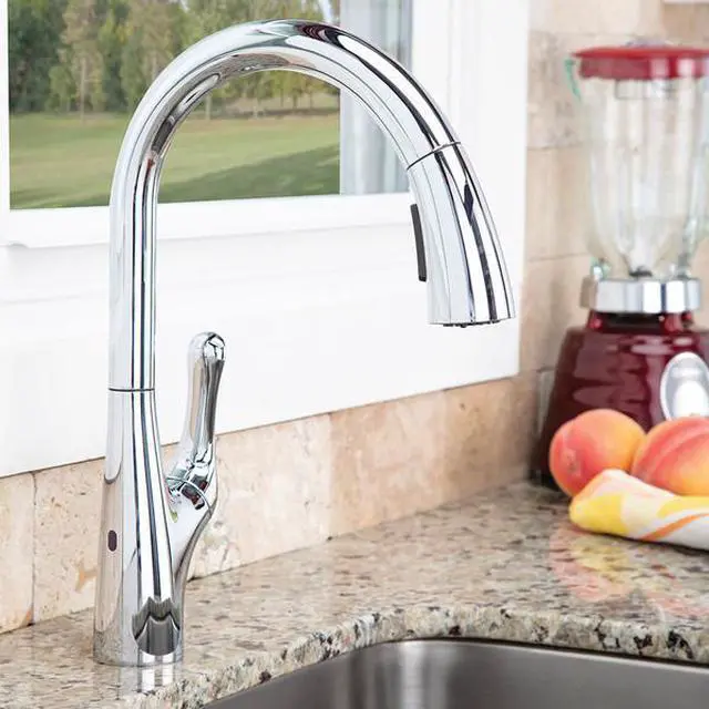 Alt view image 2 of 6 - SPEAKMAN SBS-2142 Chelsea Sensor Pull Down Kitchen Faucet - PC