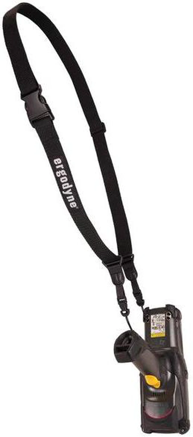Alt view image 3 of 3 - ergodyne squids 3134 barcode scanner harness, sling style, tethering lanyard for bar code scanners , black