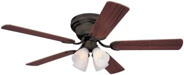 Alt view image 3 of 7 - WESTINGHOUSE 7232100 Contempra IV 52" 5-Blade Bronze Indoor Ceiling Fan