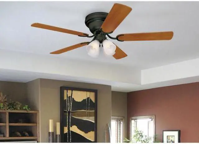 Alt view image 6 of 7 - WESTINGHOUSE 7232100 Contempra IV 52" 5-Blade Bronze Indoor Ceiling Fan
