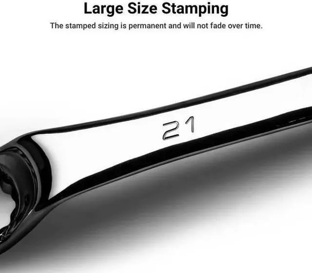 Alt view image 6 of 6 - CAPRI TOOLS CP11950-1719 17 mm x 19 mm 75-Degree Deep Offset Double Box End