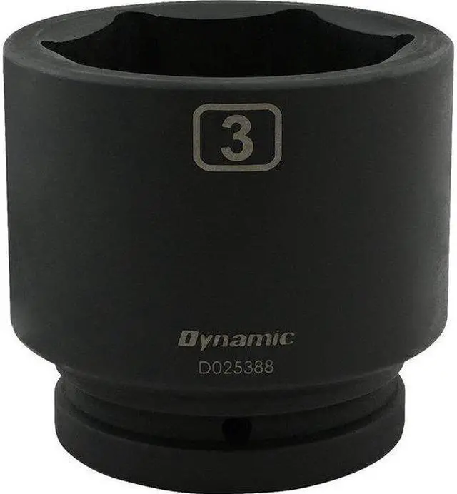 Alt view image 2 of 7 - DYNAMIC D025388 1" Drive Standard Socket, Black Phosphate, Tools 3" X 1" Drive,