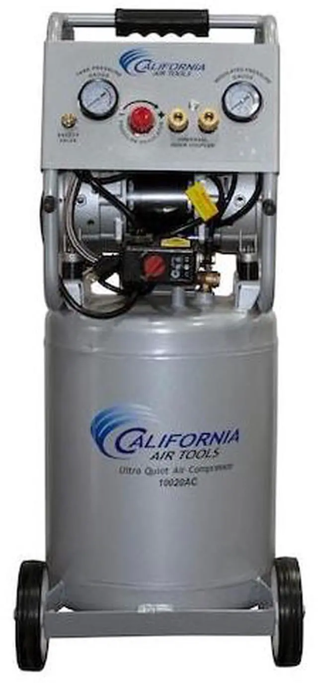 Alt view image 8 of 9 - California Air Tools 10020AC Ultra Quiet  & Oil-Free  2.0 Hp, 10.0 Gal. Aluminum Tank Air Compressor