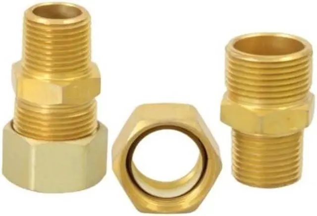 Alt view image 2 of 7 - EVERFLOW C68R-7812-NL 7/8" O.D. COMP x 1/2" MIP Reducing Adapter Pipe Fitting,