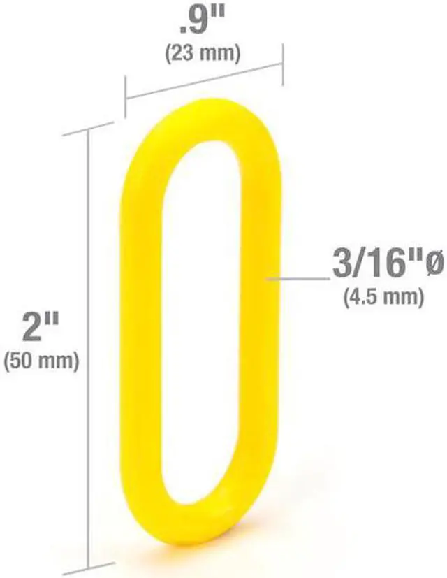 Alt view image 3 of 4 - STEELMAN 61074 200-Foot Yellow Plastic Safety Chain
