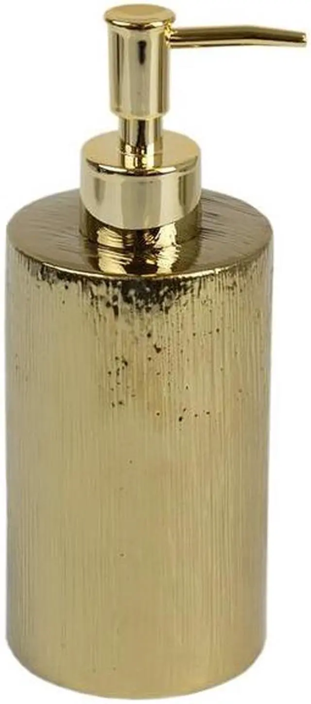 Alt view image 3 of 6 - BLUE DONUTS BD3871462 Blue Donuts 4 Piece Ceramic Bathroom Set, Gold