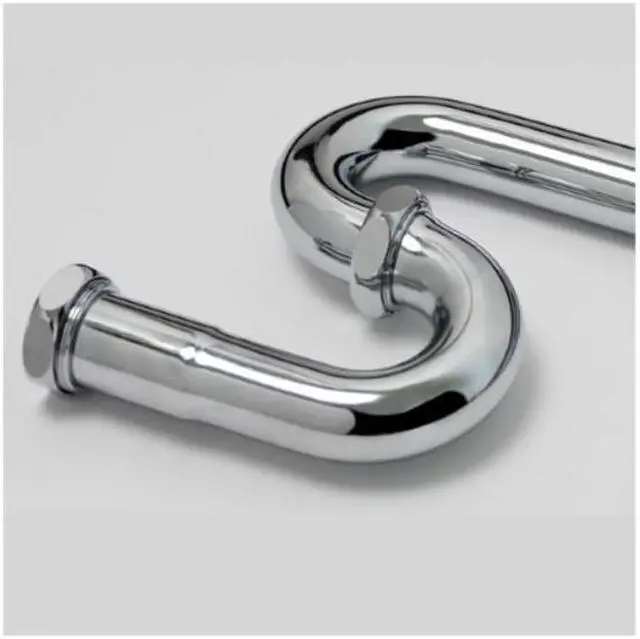 Alt view image 7 of 7 - EVERFLOW 12912 S-Trap with Flange for Tubular Drain Applications, 22GA Chrome