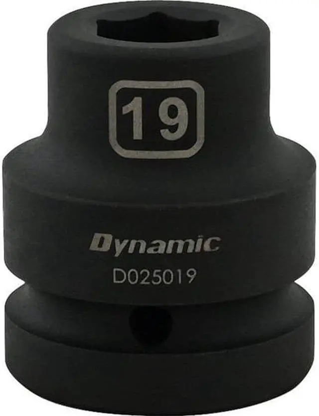 Alt view image 2 of 6 - DYNAMIC D025019 1" Drive Standard Socket, Black Phosphate, Tools 19MM X 1"