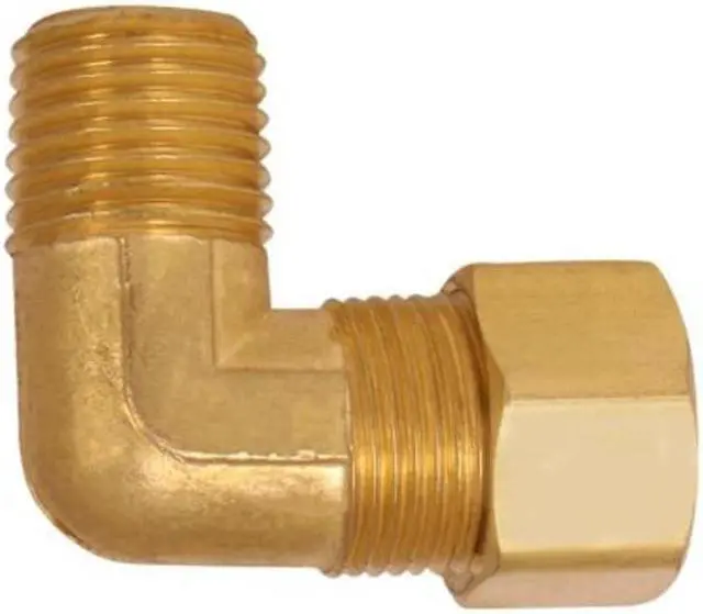Alt view image 4 of 6 - EVERFLOW C69R-1238-NL 1/2 O.D. COMP x 3/8 MIP Reducing 90 Degree Elbow Pipe
