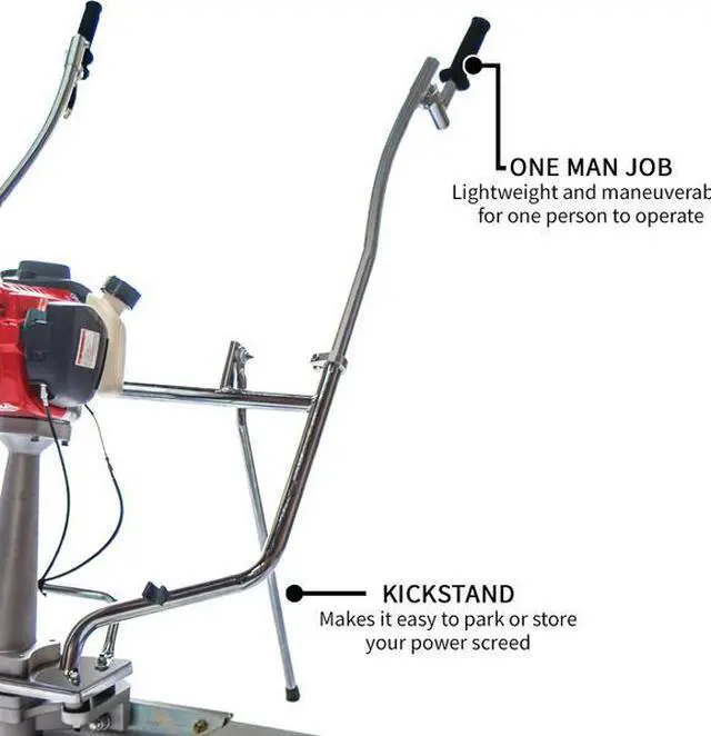 Alt view image 4 of 4 - TOMAHAWK POWER TVSA-H + TSB4-P Honda Concrete Power Screed 1.8 HP, 4ft