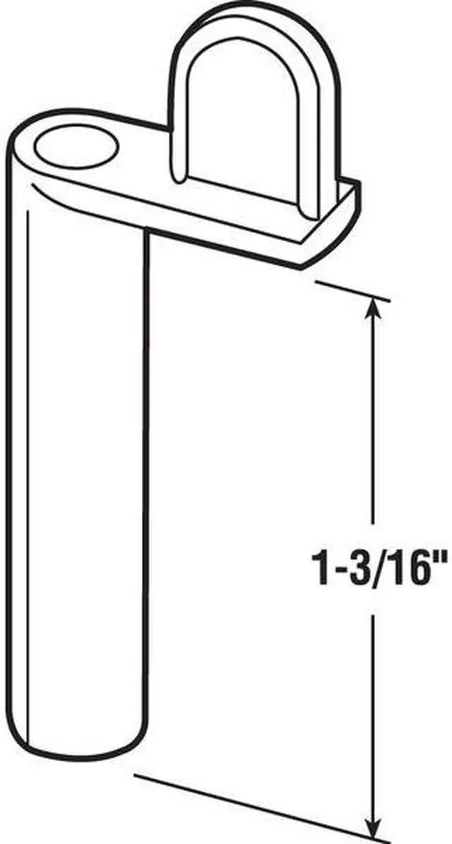 Alt view image 2 of 4 - PRIME-LINE L 5696 Diecast Zinc 1-3/16 in. Offset Window Screen Clip, Almond (12