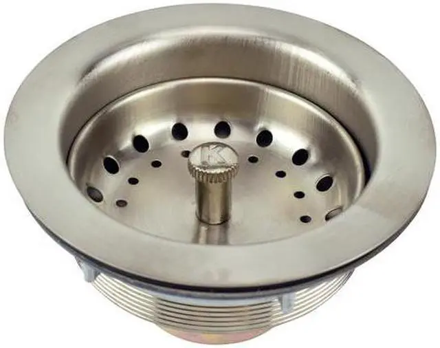 Alt view image 4 of 7 - KEENEY MFG K5435DSBN Sink Strainer with Fixed Post Basket, Brushed Nickel