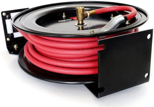 Alt view image 4 of 7 - STEELMAN 98457-IND Steelman 3/8" x 35 ft. Air Hose Reel, Max 300 psi, w/Hose